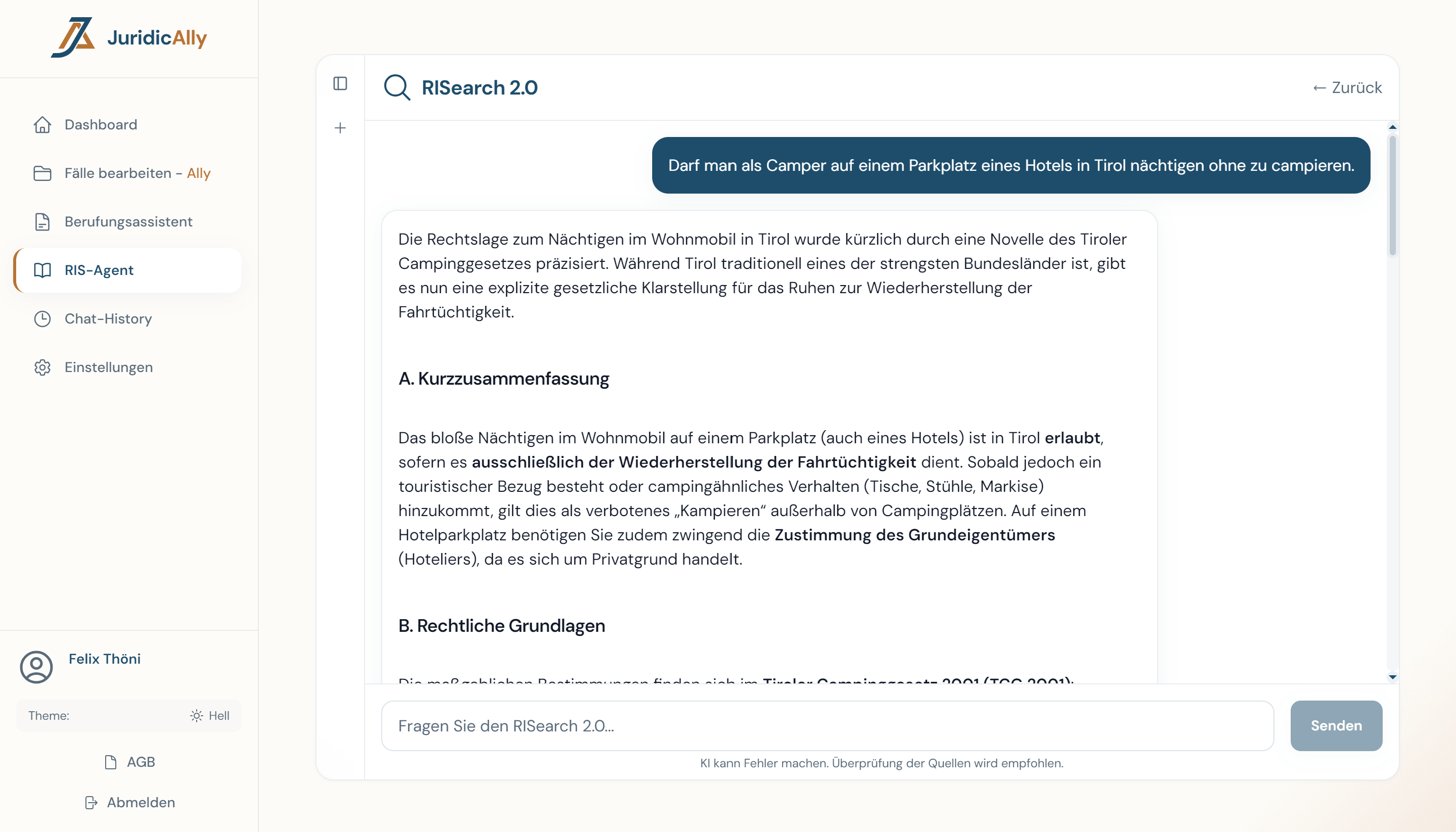 Judikatursuche - KI-Rechtsrecherche für österreichisches Recht